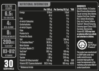 Applied Nutrition  ABE Sample Sachet | All Black Everything Pre-Workout  [12.5 грама, 1 Доза]