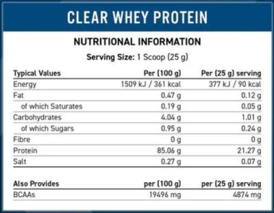 Applied Nutrition  Clear Whey Protein | Hydrolyzed Whey Protein Isolate  [125 грама, 5 Дози]