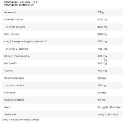 BAD ASS  Bad Ass PUMP Stim-Free Formula  [17.5 грама, 1 Доза]