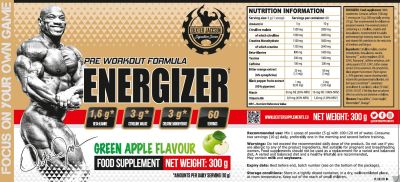 Dexter Jackson Signature Series  Gold Series | Energizer Pre-Workout Formula  [300 грама, 60 Дози]
