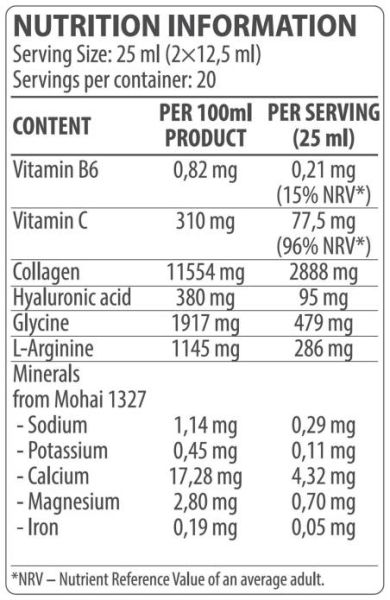 Dorian Yates Nutrition  Collagen Liquid | with Hyaluronic Acid & Vitamin C  [500 мл, 20 Дози]