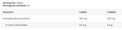 FA Nutrition  Ashwagandha 600 mg  [90 Таблетки, 90 Дози]