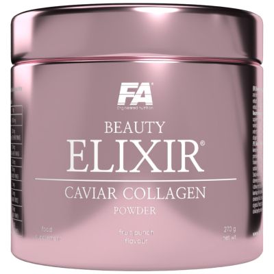 FA Nutrition  Beauty Elixir | Caviar Collagen Powder ~ With Peptan® Marine Collagen, Hyaluronic Acid & Vitamin C  [270 грама, 30 Дози]