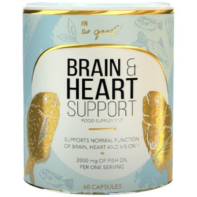 FA Nutrition  Brain & Heart Support Omega 3 | So Good! Series  [60 Гел капсули, 30 Дози]