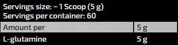 FA Nutrition  Glutamine | Pharmaceutical Grade  [300 грама, 60 Дози]
