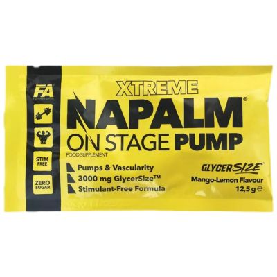 FA Nutrition  NAPALM On Stage Pump | Stim-Free Pre-Workout Formula  [12.5 грама, 1 Доза]