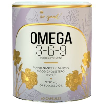 FA Nutrition  Omega 3-6-9 Flax Oil 1000 mg | So Good! Series  [60 Гел капсули, 60 Дози]