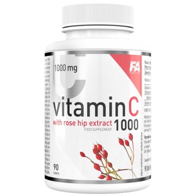 FA Nutrition  Vitamin C 1000 / with Rose Hips and Bitter Orange  [90 Таблетки, 90 Дози]