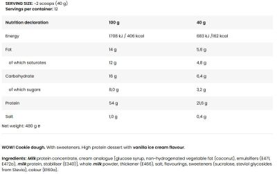 FA Nutrition  WOW! Cookie Dough  [480 грама, 12 Дози]