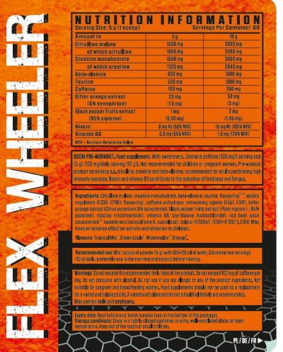 Flex Wheeler Signature Series  BOOM Pre-Workout Formula  [300 грама, 60 Дози]