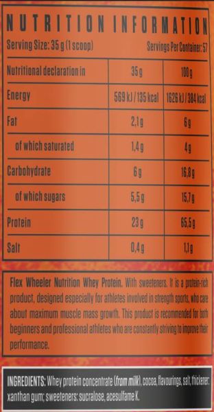 Flex Wheeler Signature Series  Whey Protein  [2000 грама, 57 Дози]