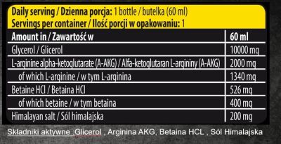 Kevin Levrone  Anabolic On Stage Pump Shot | Stimulant-Free Glycerol & AAKG Mega Pump  [60 мл, 1 Доза]