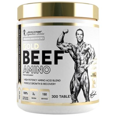 Kevin Levrone  GOLD Beef Amino | High Potency Amino Acid Blend  [300 Таблетки, 150 Дози]