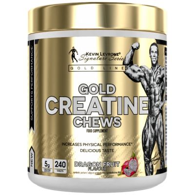 Kevin Levrone  Gold Creatine Chews | Creatine Monohydrate  [120 Дъвчащи таблетки, 24 Дози]
