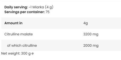 Kevin Levrone  LevroLegendary CITRULLINE | Citrulline Malate Powder  [300 грама, 75 Дози]