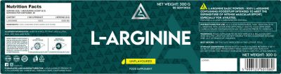 Lazar Angelov Nutrition  L-Arginine Powder  [300 грама, 50 Дози]