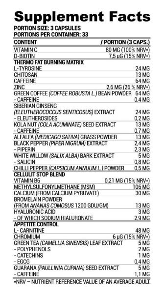 Lazar Angelov Nutrition  LA Cell Burner | Thermogenic Fat Burner  [120 капсули, 40 Дози]