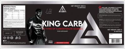Lazar Angelov Nutrition  LA King Carb | 4 Type Carb Matrix  [1300 грама, 26 Дози]