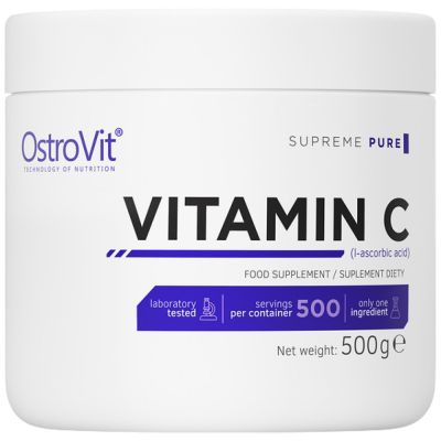 OstroVit  100% Vitamin C Powder  [500 грама, 500 Дози]