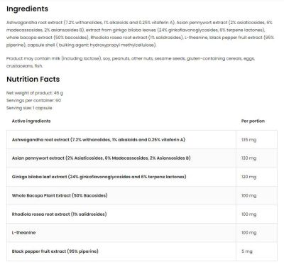 OstroVit  Adapto Aid | Adaptogen Formula  [60 капсули, 60 Дози]