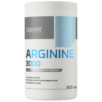 OstroVit  Arginine 3000 / L-Arginine Caps  [300 капсули, 100 Дози]