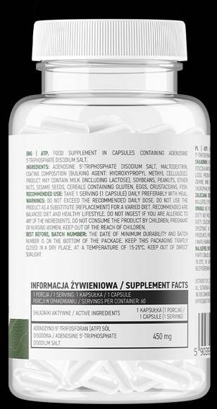 OstroVit  ATP 450 mg | Vege  [60 капсули, 60 Дози]
