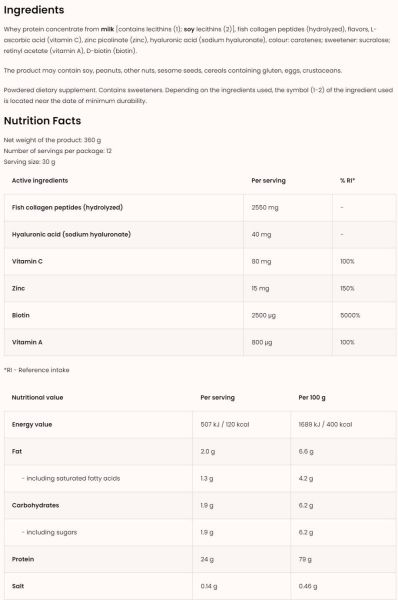 OstroVit  Beauty Blend Hair & Skin  [360 грама, 12 Дози]