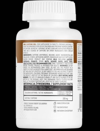 OstroVit  Caffeine 200  [200 Таблетки, 200 Дози]