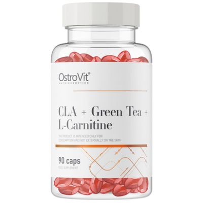 OstroVit  CLA + Green Tea + L-Carnitine  [90 Гел капсули, 90 Дози]