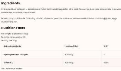 OstroVit  Collagen + Vitamin C Powder | Miami Vibes Limited Edition  [400 грама, 40 Дози]