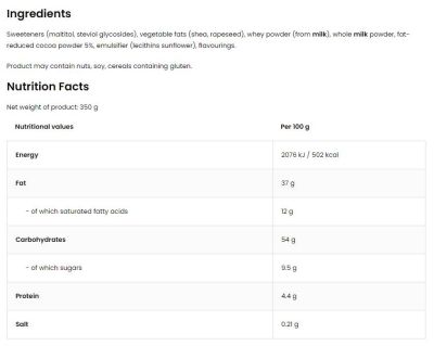 OstroVit  Creametto / Protein Spread / Chocolate  [350 грама]