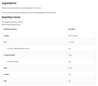 OstroVit  Diet Rice / Keto-Friendly Low-Calorie Konjac  [400 грама]