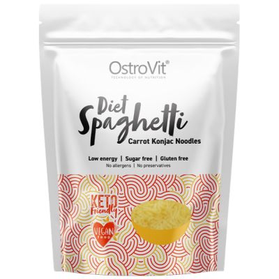 OstroVit  Diet Spaghetti + Carrot / Keto-Friendly Low-Calorie Konjac Noodles  [400 грама]