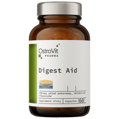 OstroVit  Digest Aid | with Enzymes, Herbs & Betaine HCL  [60 капсули, 60 Дози]