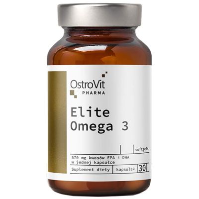 OstroVit  Elite Omega 3 1000 mg + Vitamin E  [30 Гел капсули, 30 Дози]