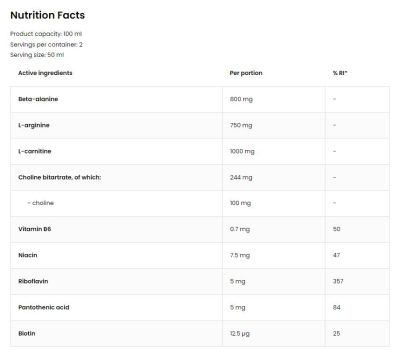 OstroVit  Fat Burner Shot | Stimulant-Free  [100 мл, 2 Дози]
