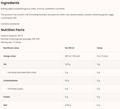 OstroVit  Flavour Drops  [30 мл, 185 Дози]