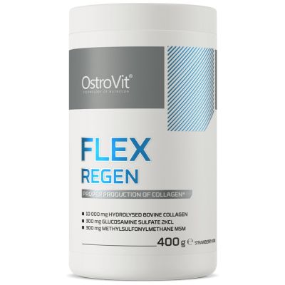 OstroVit  Flex Regen | Collagen + Glucosamine, Chondroitin, MSM, Hyaluronic Acid  [400 грама, 20 Дози]