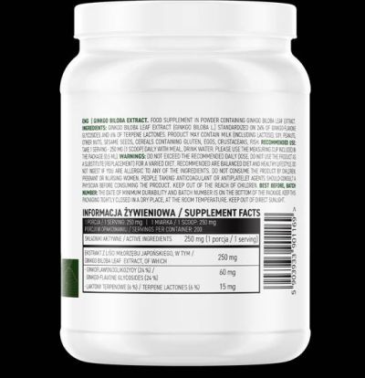 OstroVit  Ginkgo Biloba Extract Powder  [50 грама, 555 Дози]