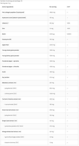 OstroVit  Glow Drink | with Marine Collagen & Plant Extracts  [390 грама, 30 Дози]