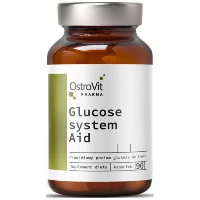 OstroVit  Glucose System Aid | with Berberine, Alpha Lipoic Acid, Cinnamon & Mulberry  [90 капсули, 30 Дози]