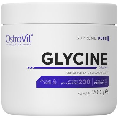OstroVit  Glycine Powder  [200 грама, 200 Дози]