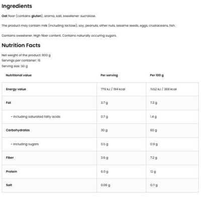 OstroVit  Instant Oats  [800 грама, 16 Дози]