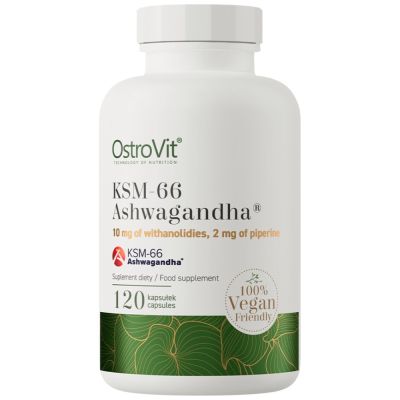 OstroVit  KSM-66 Ashwagandha® 200 mg / Vege Caps  [120 капсули, 120 Дози]