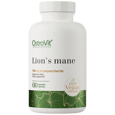 OstroVit  Lion's Mane 500 mg / Vege  [60 капсули, 60 Дози]
