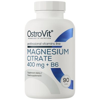 OstroVit  Magnesium Citrate 400 mg + B6  [90 Таблетки, 90 Дози]