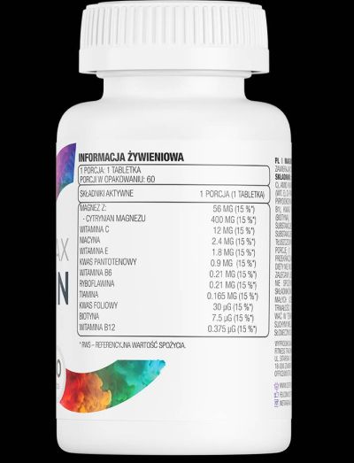 OstroVit  Magnez MAX + Vitamin  [60 Таблетки, 60 Дози]