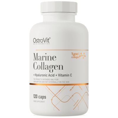OstroVit  Marine Collagen / + Hyaluronic Acid and Vitamin C  [120 капсули, 30 Дози]