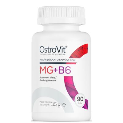 OstroVit  Mg + B6 / Magnesium Citrate + B6  [90 Таблетки, 30 Дози]