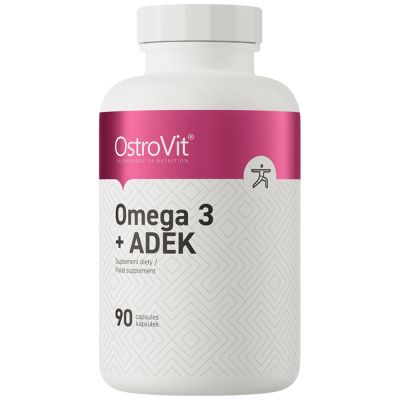 OstroVit  Omega 3 + ADEK / Vitamin A + D + E + K  [90 Гел капсули, 90 Дози]